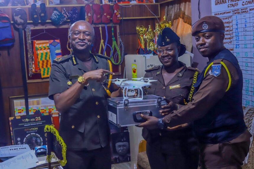 Director-General of Prisons Donates Drone to Ashanti Regional PR Unit