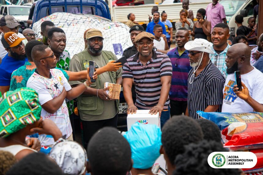 Mayor of Accra Extends Relief to Flood Victims in Four Communities
