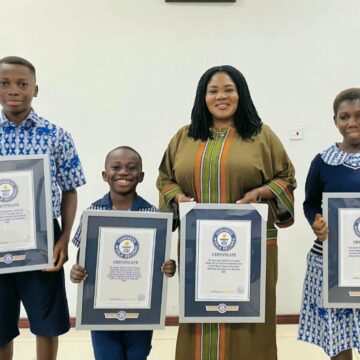 Minister Commends Young Guinness World Record Holders