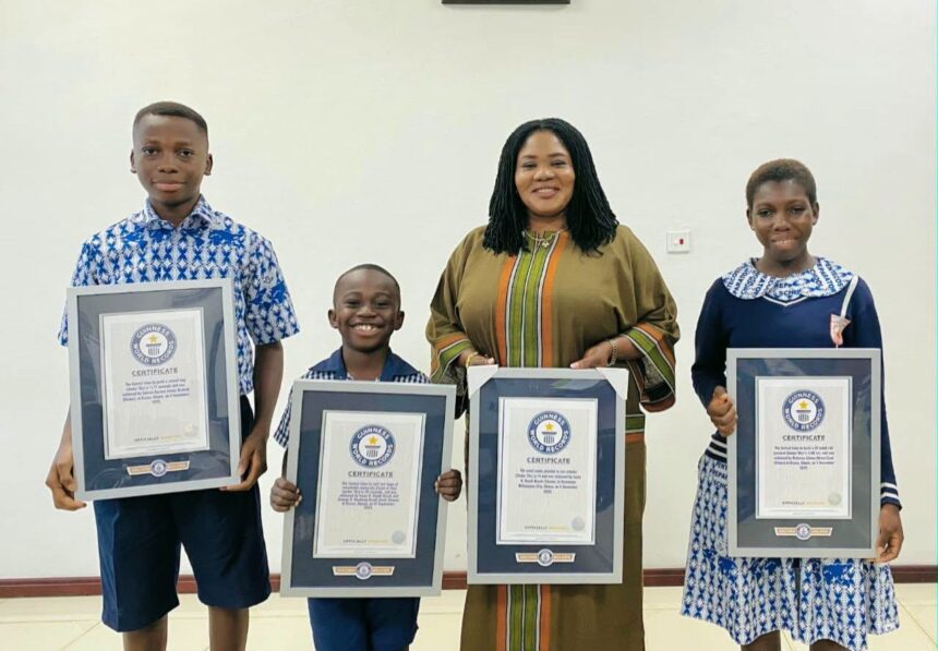 Minister Commends Young Guinness World Record Holders Minister Commends Young Guinness World Record Holders