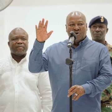  President Mahama Inspects Peki College Assembly Hall Project