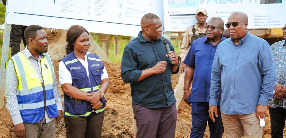 Mahama Inspects Asikuma–Anyirawase Road Works Under Big Push Programme