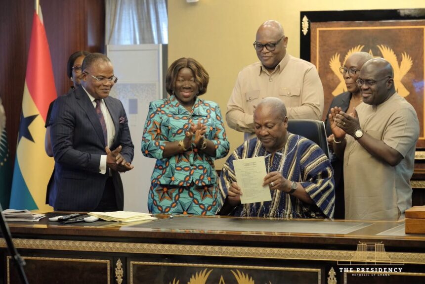 President Mahama Signs New Investment Promotion Act