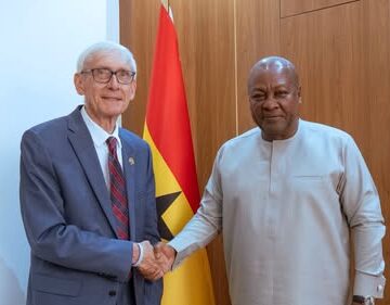 President Mahama Meets Wisconsin Governor on Trade Mission