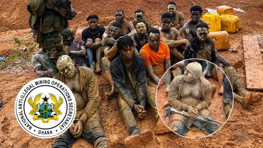 NAIMOS Arrests 19 Suspected Galamsey Operators at Mpohor Fiase