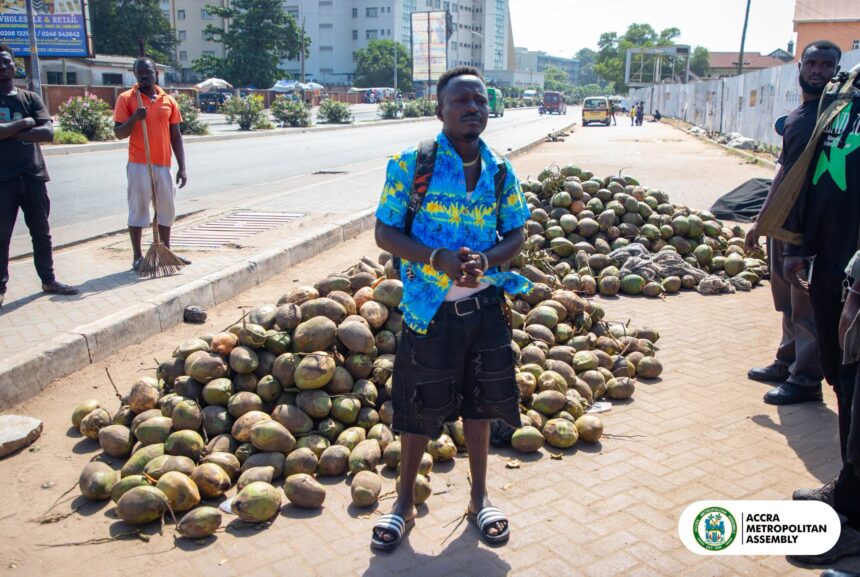 AMA Arrests Coconut Seller for Obstructing Walkway