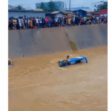 Alajo: Body Discovered In Trotro Swept Away By Floods