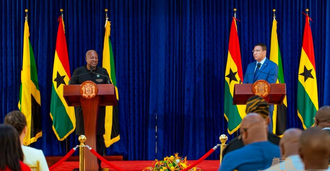 Mahama and Holness Reaffirm Ghana–Jamaica Ties
