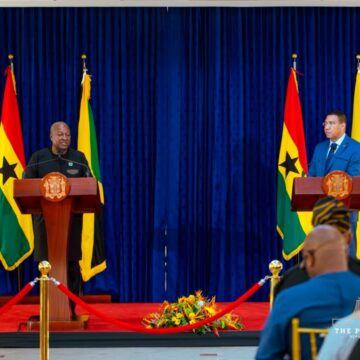 Mahama and Holness Reaffirm Ghana–Jamaica Ties