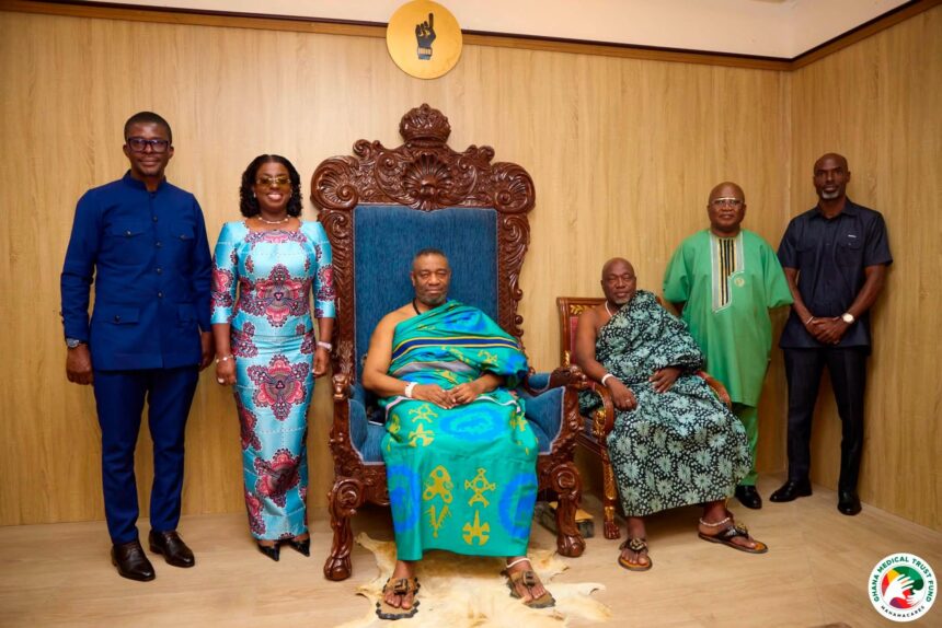 Ga Mantse Endorses Ghana Medical Trust Fund, Receives Donation Ahead of Homowo
