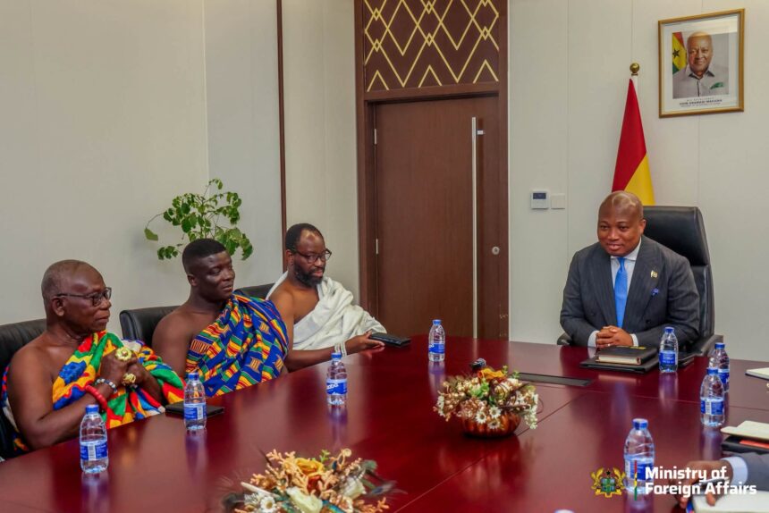 Volta Chiefs Pay Courtesy Call on Foreign Affairs Minister
