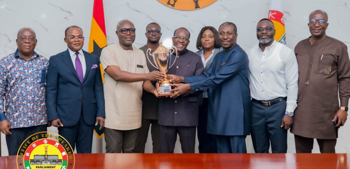 Democracy Cup 2026: Speaker Receives Trophy, Hails Unity Ahead of Hearts–Kotoko Showdown