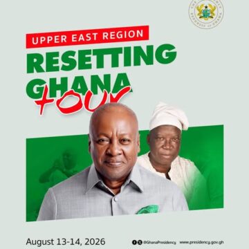 President Mahama Begins Upper East Tour to Reaffirm Citizen Engagement
