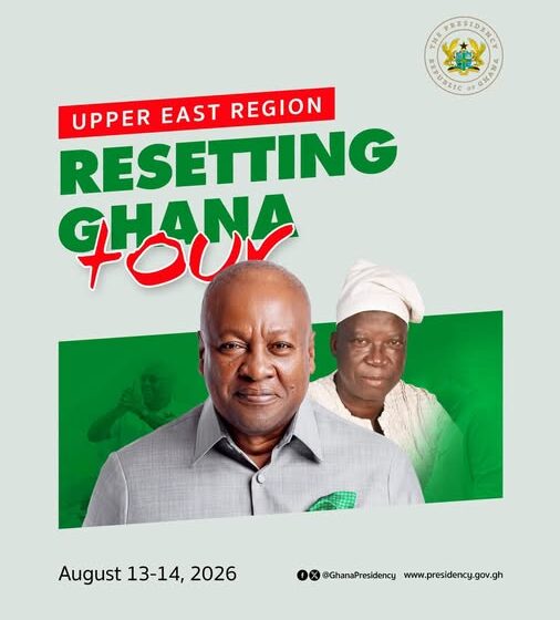 President Mahama Begins Upper East Tour to Reaffirm Citizen Engagement