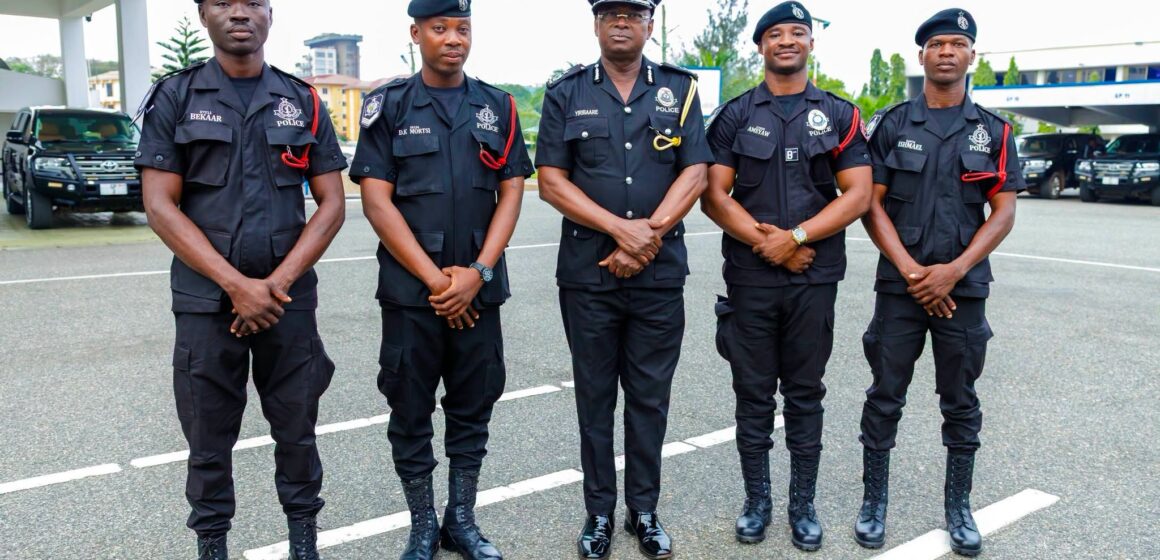 IGP Promotes Four Officers for Exceptional Role in Upper West Robbery Crackdown