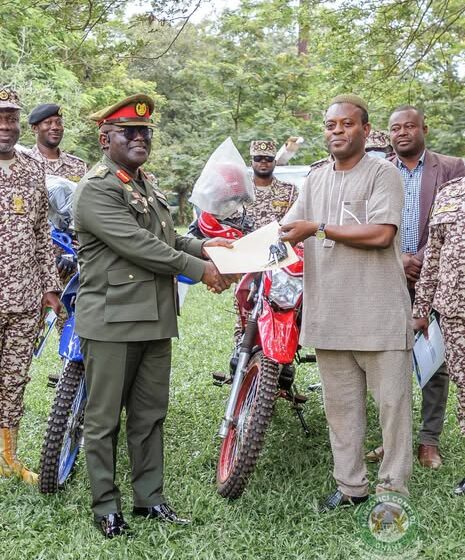 Aboboyaa Group of Companies Donates Two Motorcycles To NACOC Ashanti Regional Command