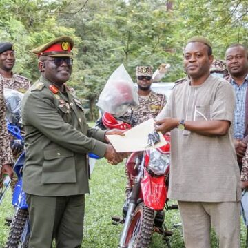 Aboboyaa Group of Companies Donates Two Motorcycles To NACOC Ashanti Regional Command