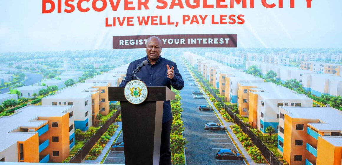Mahama Inspects Revived Saglemi Housing Project