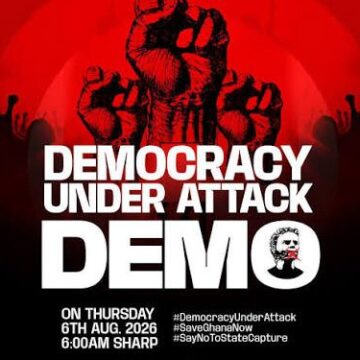 NPP Holds ‘Democracy Under Attack’ Protest Today