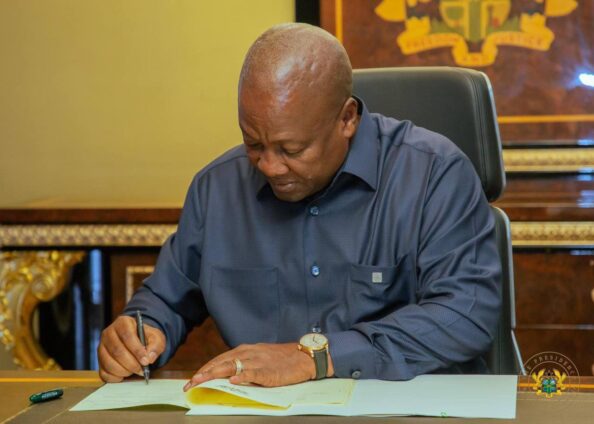 President Mahama Signs 10 Bills Into Law President Mahama Signs 10 Bills Into Law