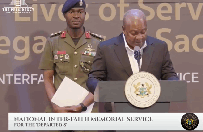 Mahama urges Ghanaians to preserve legacy of ‘Departed 8’ through service and patriotism Mahama urges Ghanaians to preserve legacy of ‘Departed 8’ through service and patriotism