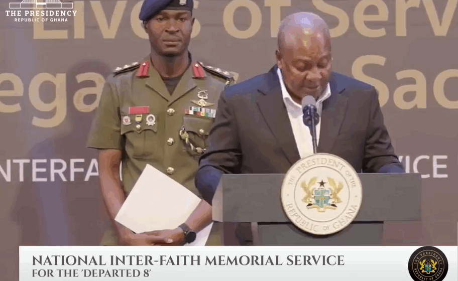 Mahama urges Ghanaians to preserve legacy of ‘Departed 8’ through service and patriotism