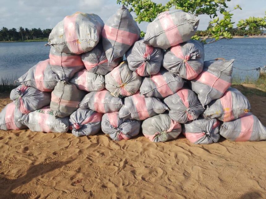 Tema Police Seize Over 2,000 Slabs of Suspected Indian Hemp in River Volta Operation