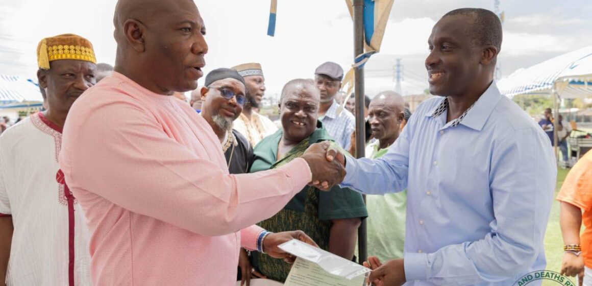 Chief of Alajo Receives Birth Certificate as BDR Ends Records Recovery Exercise