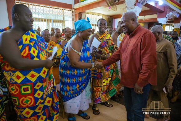 Mahama Reaffirms Commitment to Ahafo Development, Announces Nationwide Infrastructure Drive