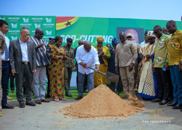  President Mahama Cuts Sod for Afienya Industrial Park Project