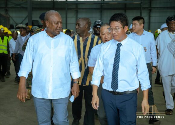 Mahama Reaffirms Commitment to Private Investment During Visit to Bright International Industrial Zone