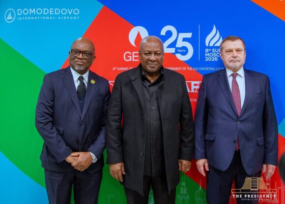 President Mahama Arrives in Russia for 3rd Russia-Africa Summit