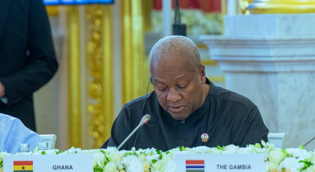 Africa is seeking mutually beneficial partnerships, not aid dependency — President Mahama at Russia–Africa Summit.